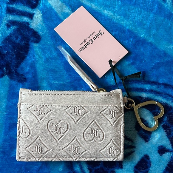 NWT Juicy Couture Glitz Out Tab Elongated CC Bifold Wallet Pink Clay - Picture 2 of 12